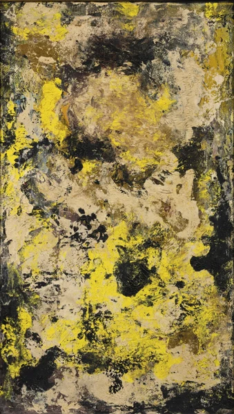 Helen Dahm — Abstrakte Blumenkomposition, 1960