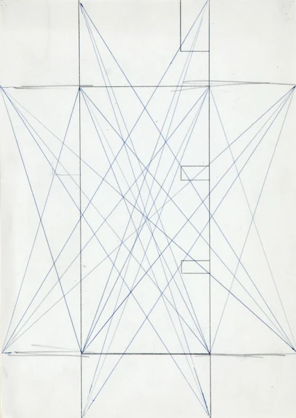 Helmut M. Federle — 3 Innere Ecken - Äussere Ecke (Inside-Outside), 1981