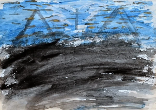 Helmut M. Federle — Ohne Titel, 1974