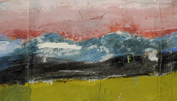 Helmut M. Federle — Hommage à Hodler, Mönch und Jungfrau im Abendrot, 1972