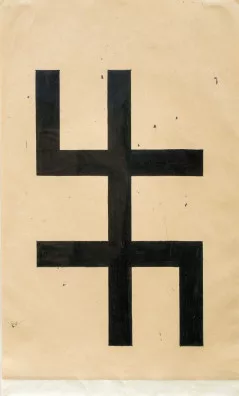Helmut Federle — Two Side Drawing as a Japan Sign. 2 x JF. 16. Dezember 1981