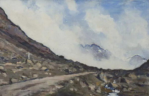 Henri DUVOISIN (1877-1959), "Paysage du Valais", huile — DognyAuction