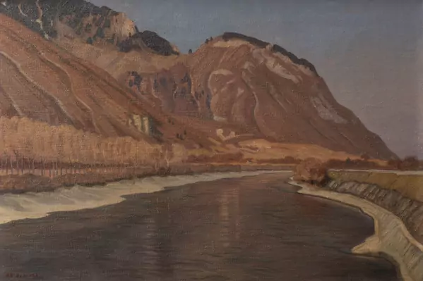 Henri Edouard BERCHER (1877-1970), 'Paysage d'automne', huile — DognyAuction
