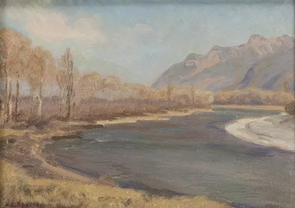 Henri Edouard BERCHER (1877-1970), 'Le Rhône', huile — DognyAuction