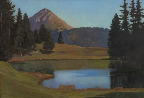 Henri Edouard BERCHER (1877-1970), "Lac des Joncs - Les Pacots", huile — DognyAuction