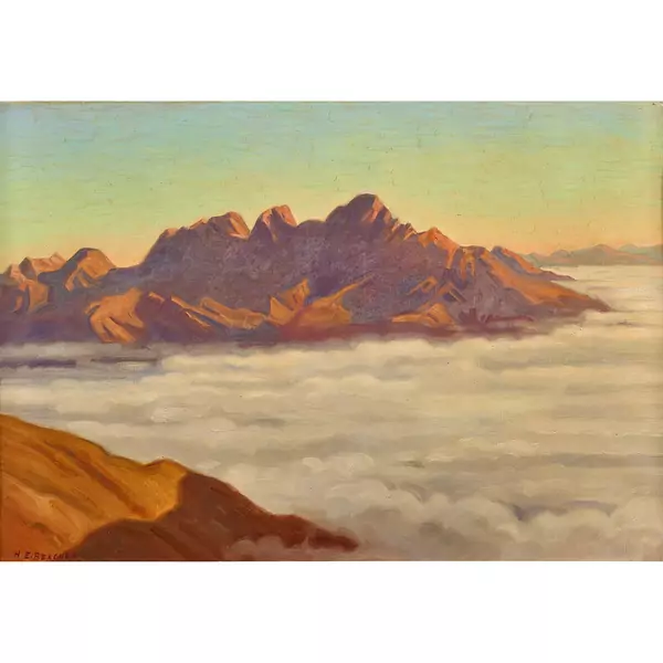 "Les rochers de Naye en novembre"