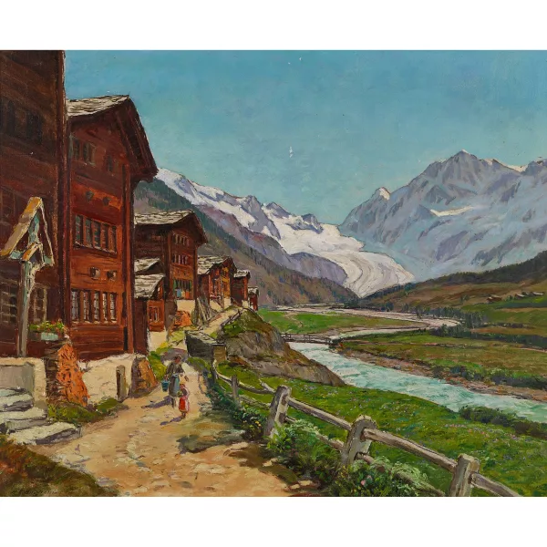 Henri-Édouard Huguenin — Blatten im Lötschental.