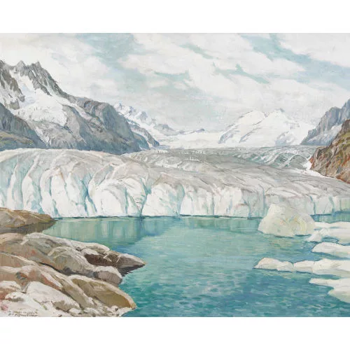 Henri-Édouard Huguenin — "Lac de Merjelen".
