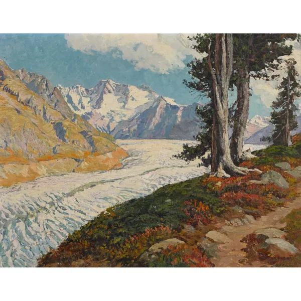 Henri-Édouard Huguenin — Der Aletschgletscher.
