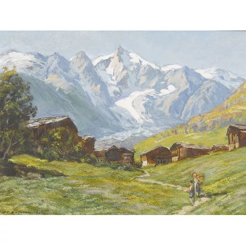 Henri-Édouard Huguenin — "Souvenir d′une excursion au Fieschertal".