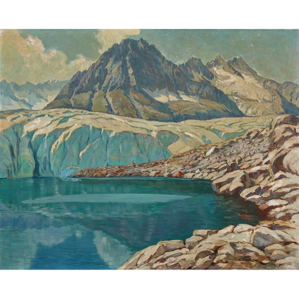 Henri-Édouard Huguenin — Der Aletschgletscher.