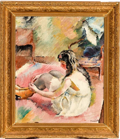 Jeune fille assise