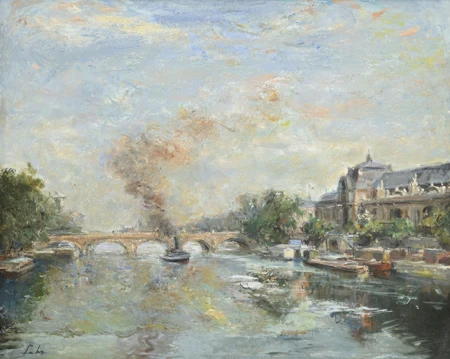 Vue de la Gare d'Orsay et de la Seine