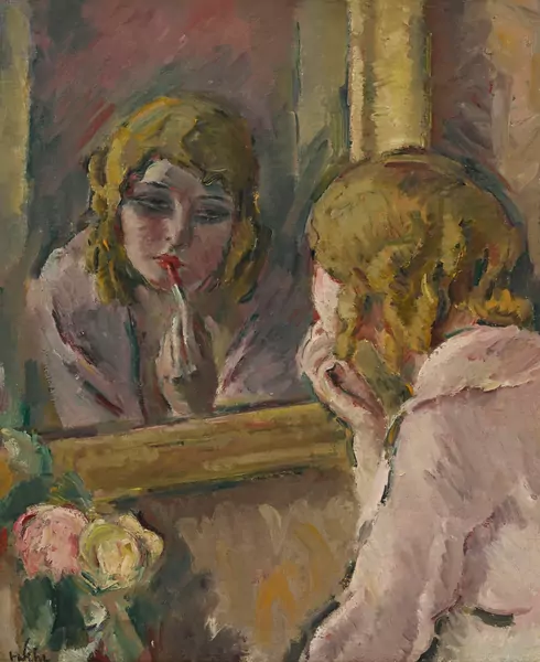Henri Fehr — "Jeune fille au rouge à lèvres"
