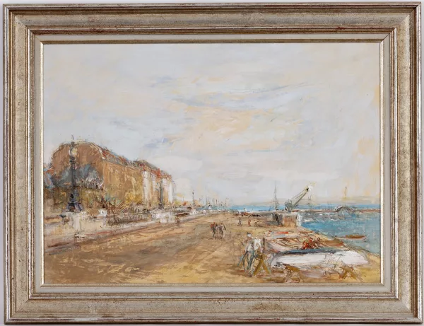 Henri Fehr — Henri Fehr (1890-1974), attr. à, Le quai des Paquis,