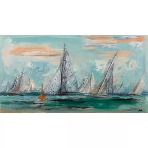 Regatta auf dem Genfersee