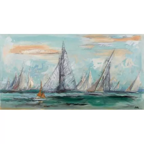 Regatta auf dem Genfersee