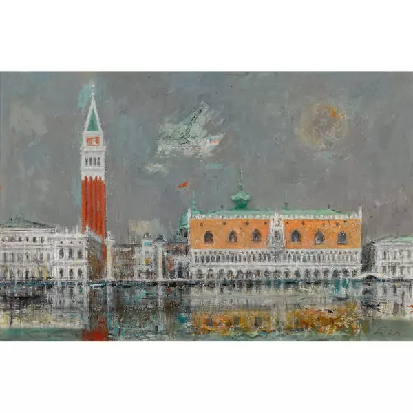 Venedig mit Markusturm und Palazzo Ducale