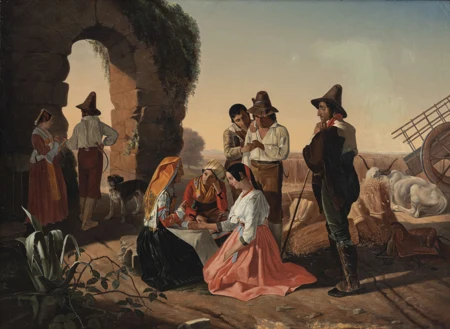 Scène de campagne animée