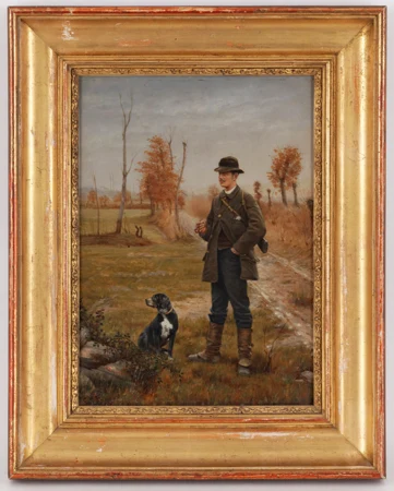 Chasseur et son chien