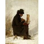 Le peintre en hiver