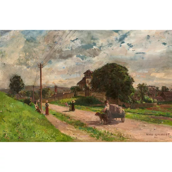 Henri Girardet — "Bühl Strasse près Berne".