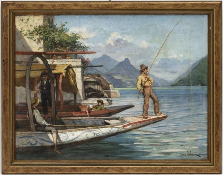 Pêche sur le lac Léman