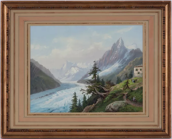 Henri Mottu — La Mer de Glace vue depuis Montenvers