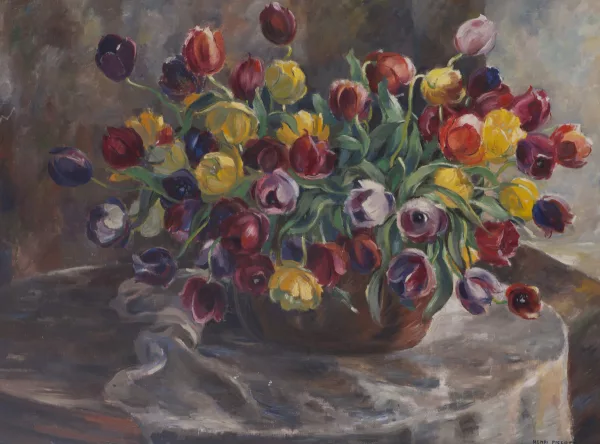 Henri Piccot — Bouquet de tulipes