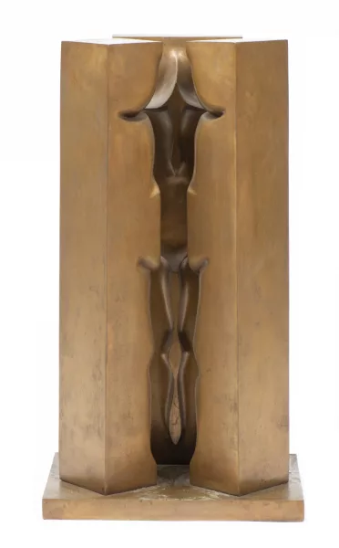 Henri Presset — Henri PRESSET (1928-2013) "Trois figures", bronze