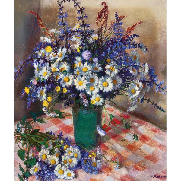 Henri Robert — Nature morte aux fleurs.