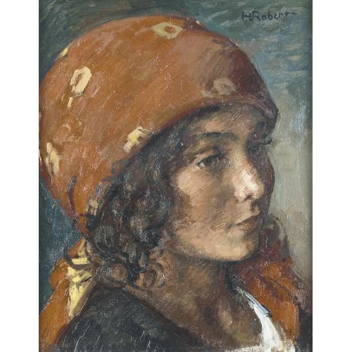 Henri Robert — Porträt eines Mädchens.