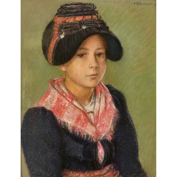 Henri Robert — "Jeune fille d'Evolène".