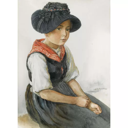 Henri Robert — "Fillette des Haudères".