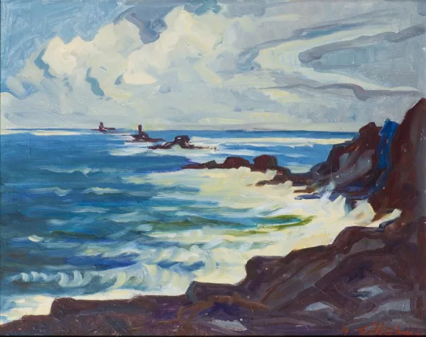 Henri-Vincent Gillard — Henri Vincent GILLARD (1902-1980) "Bord de mer"