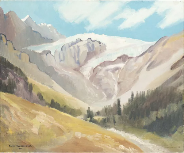 Henri Weissenbach — Théobald Charles Henri WEISSENBACH (1891-1966), 'Montagne et glacier'