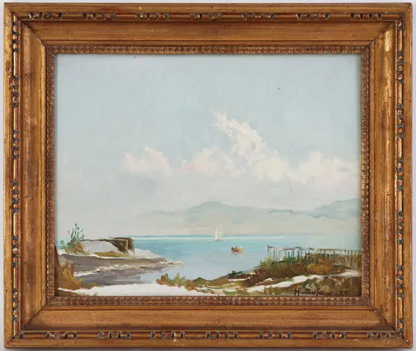 Henri Dufaux — Vue du Lac depuis le Bouveret