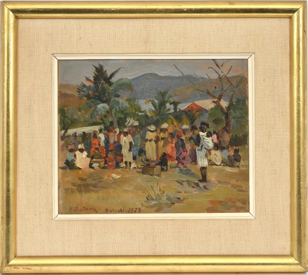 Henri Dufaux — Scène de marché à Maradi,