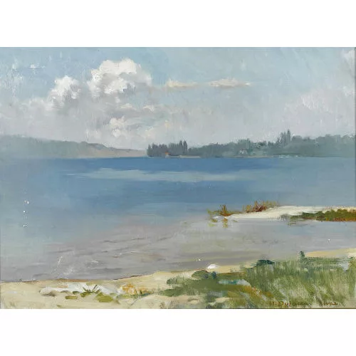 Henri Dufaux — Uferpartie bei Rivaz am Genfersee.