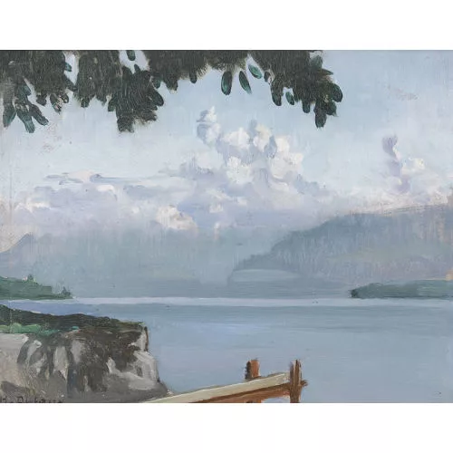 Henri Dufaux — "Le lac à Nyon".
