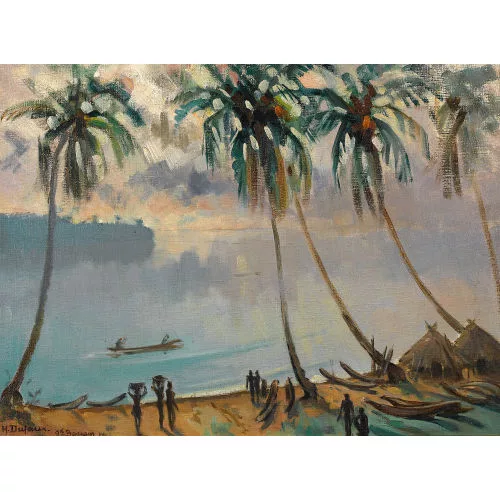 Henri Dufaux — "Au bord de la lagune".