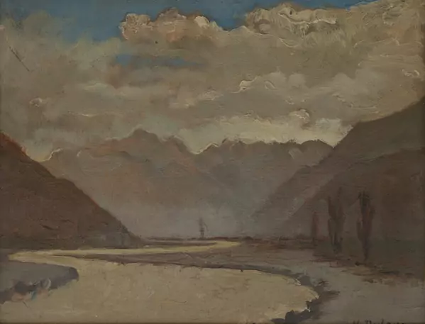 Henri DUFAUX (1879-1980), "Sion Rhône", huile — DognyAuction