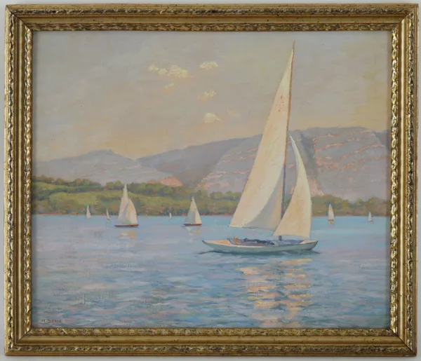Henri Dufaux — Henri Dufaux (1879-1980), \\Lac Léman avec