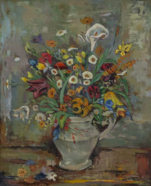 Henriette Bolle — Nature morte aux fleurs
