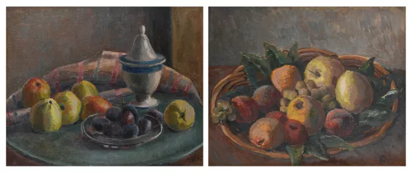 Henry Bischoff — Henry BISCHOFF (1882-1951) deux natures mortes