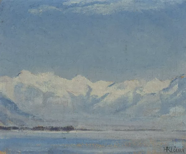 Henry Kläui — Blick vom Lago Maggiore Richtung Magadinoebene