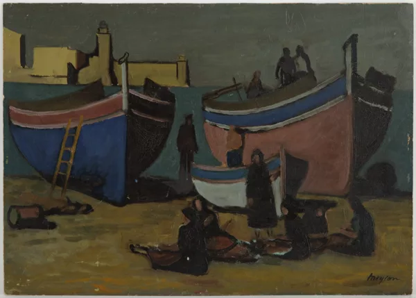 Henry Meylan — Henry Meylan (1895-1980), \Bord de mer à Collioure,