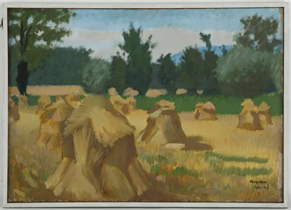 Henry Meylan — Henry Meylan (1895-1980), \Champ de blé\, huile sur