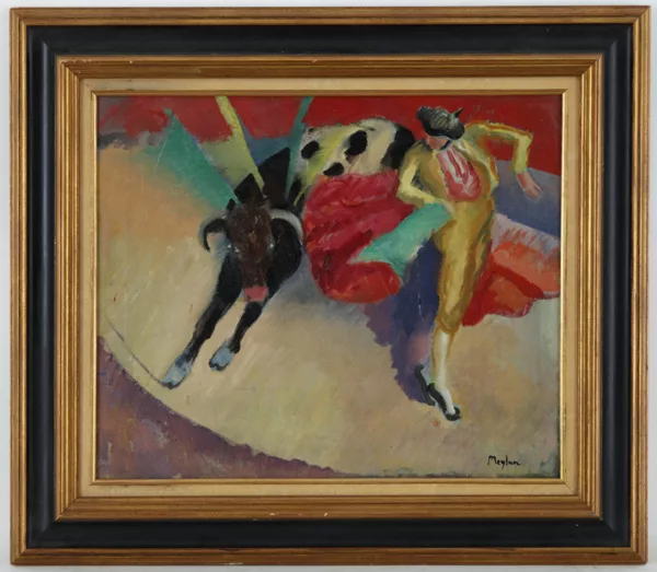 Henry Meylan — Henry Meylan (1895-1980), \\Le toréador\\, huile sur