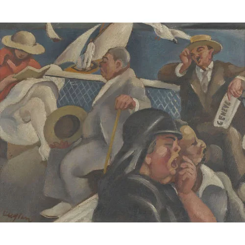 Henry Meylan — Reisende auf dem Schiffsdeck.